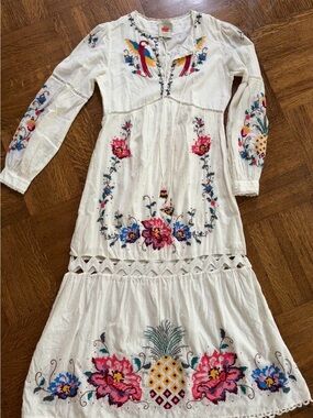 FARM Rio | Dresses | Farm Rio Pink Papaya Salad Maxi Dress Nwt | Poshmark
